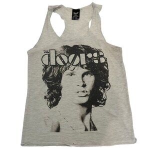 Bravado The Doors Jim Morrison Gray & Black Graphic Tank Top Boho Size Medium